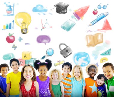 sevimli gülümseyen çocuklar