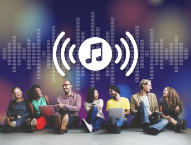 müzik ile duvar çeşitlilik arkadaşları