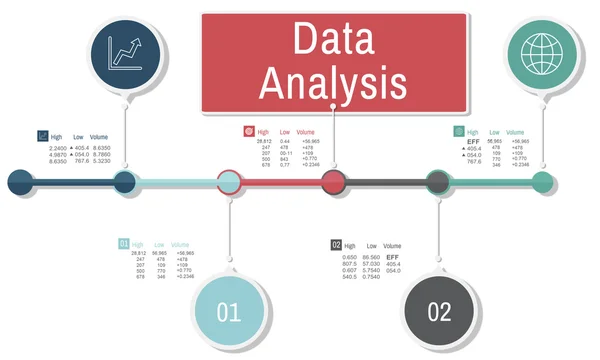 Mall med data analys koncept — Stockfoto