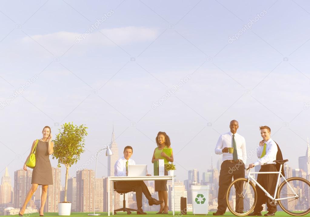 business people at meeting 