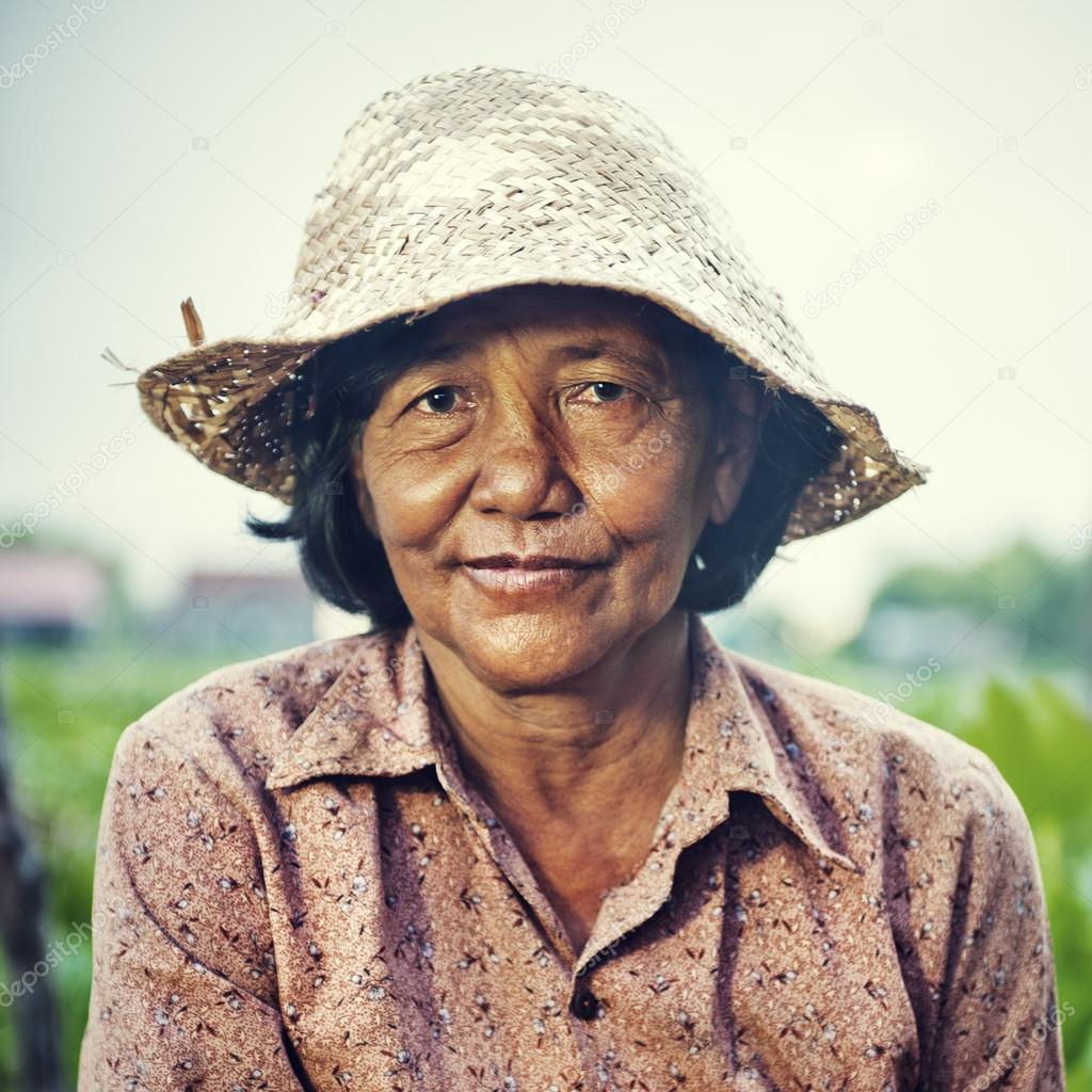 Cambodian female farmer