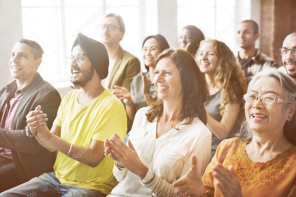 diversity people applauding