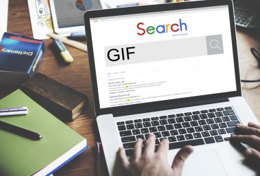 GIF kavramı ile dizüstü bilgisayar