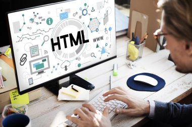 bilgisayarla çalışma iş adamı