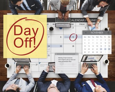 iş adamları iş başında grup