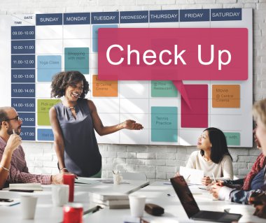 iş toplantısı ile check-up