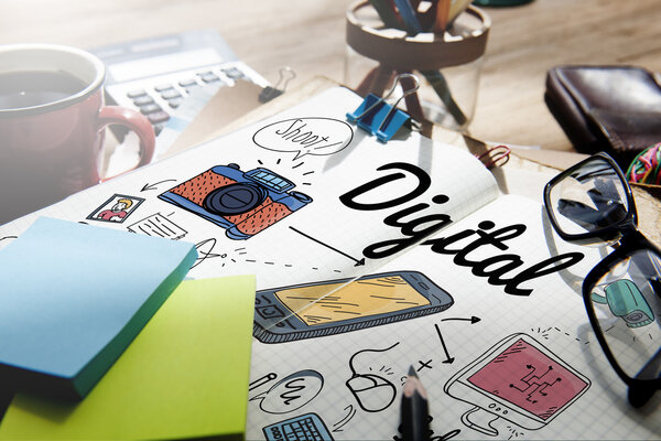 Concepto de Innovación Gadget Digital — Foto de Stock