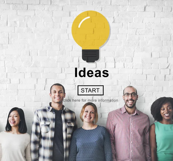 Diversidad personas con ideas —  Fotos de Stock