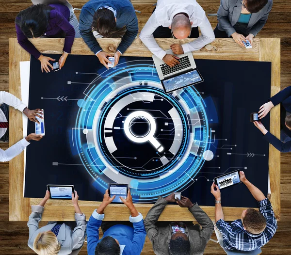 Business Team Connection Technologie-Konzept — Stockfoto