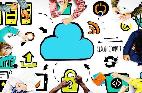 Koncept cloud computing — Stock fotografie