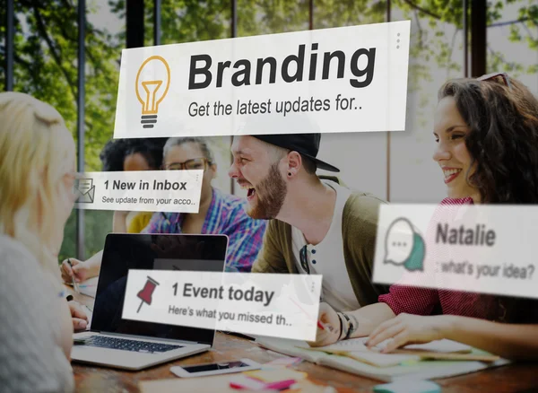 Branding concetto di Marketing — Foto Stock