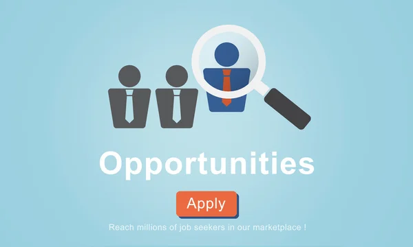 Template with opportunity concept — Stock Photo, Image