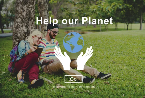 Hjälpa vår Planet miljö koncept — Stockfoto