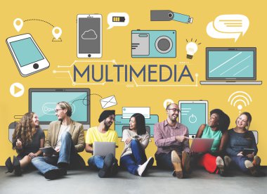 Multimedya duvarla çeşitlilik arkadaşları