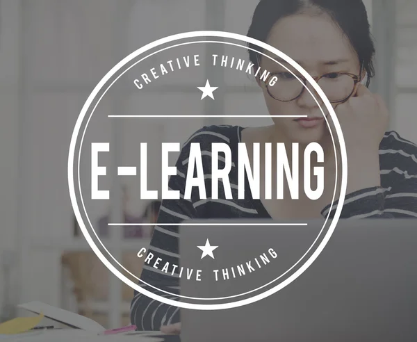 E-learning Educação Conceito Escola Online — Fotografia de Stock