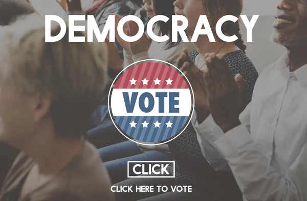 Democracy concept and diversity people — Stock Photo, Image