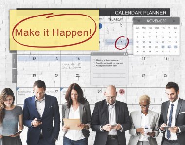 iş adamları iş başında grup