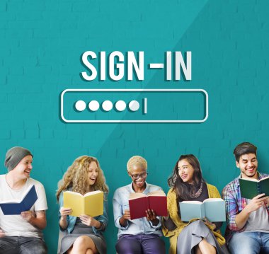 çeşitlilik insanlar ve oturum açma