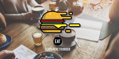 Bir grup insan kahve molası