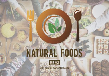 Tablo ve doğal gıdalar yeme arkadaşlar