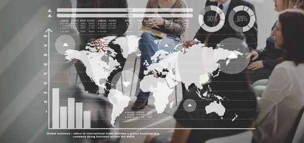 Sokszínűség az emberek és a világ Térkép — Stock Fotó