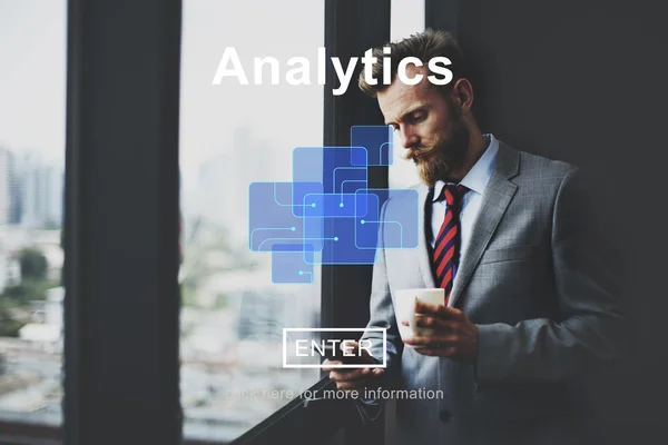 Аналітика, аналіз даних — стокове фото