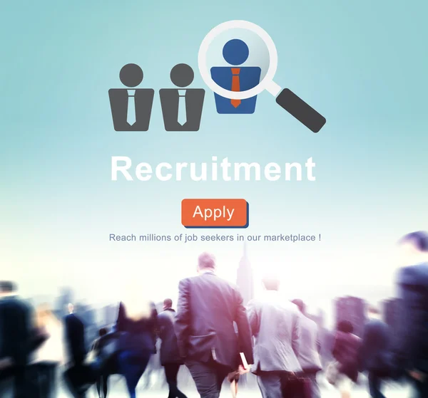Mensen uit het bedrijfsleven met Recruitment Concept — Stockfoto