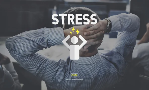 Homme d'affaires se détend et le stress — Photo