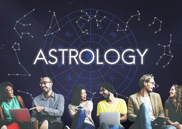 Çeşitlilik insanlar ve Astroloji — Stok fotoğraf