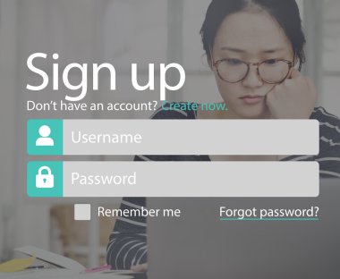 Kayıt hesabı kayıt ayarı girin kavramı abone