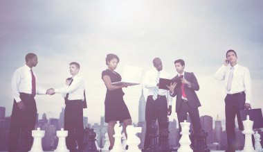 Satranç ile iş adamları takım