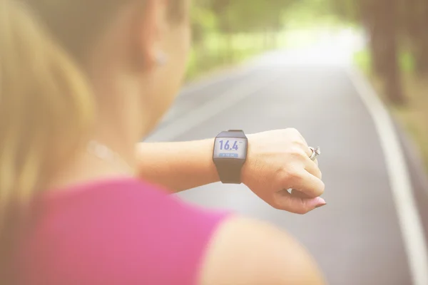 Jogger-Information, Laufzeit — Stockfoto