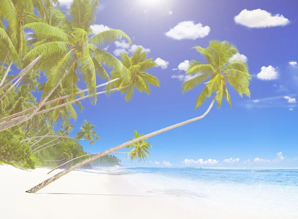 Hermosa vista del océano y la playa — Foto de Stock