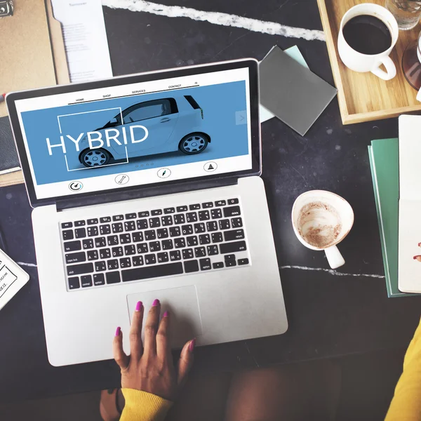 Laptop med hybrid koncept — Stockfoto