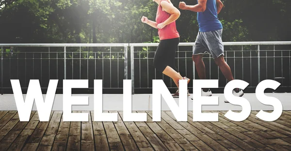 Conceptul Running Wellbeing — Fotografie, imagine de stoc