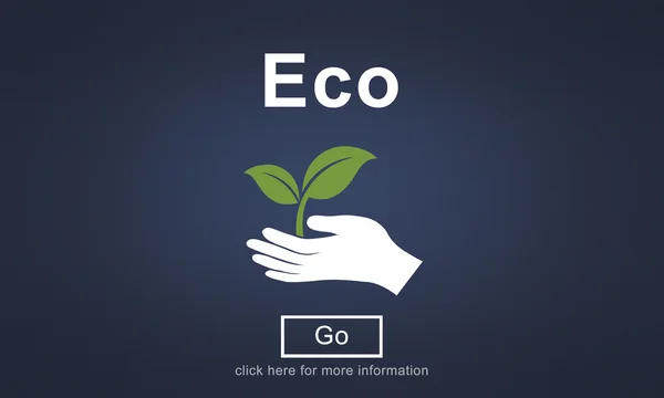 Sjabloon met eco-concept — Stockfoto
