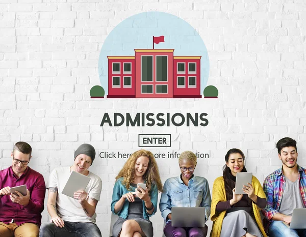 Diversity people and admission — Stock Photo, Image