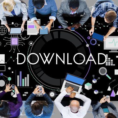 Ofiste çalışan iş ekibi.