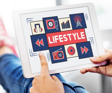 yaşam tarzı ile dijital tablet