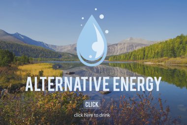 Doğa manzara ve temiz su kavramı 