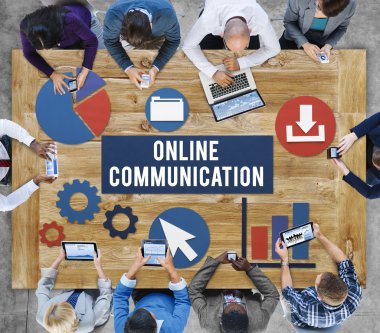 Ofiste çalışan iş ekibi.