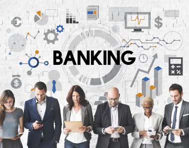 iş adamları iş başında grup