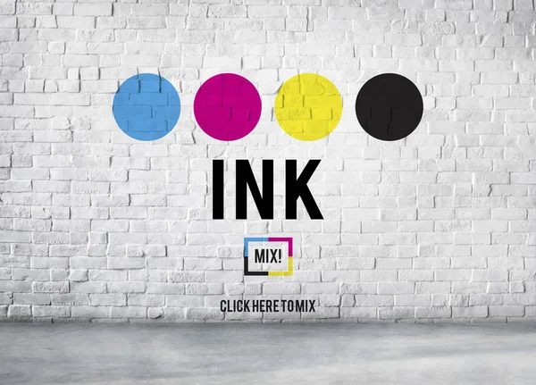 インクのパターンの色 — ストック写真