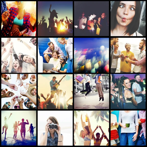 Collage Collection Persone varie — Foto Stock