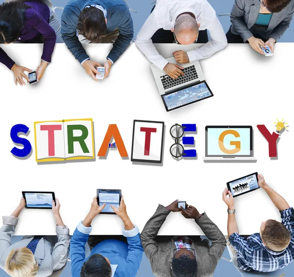 Gente de negocios y concepto de estrategia — Foto de Stock