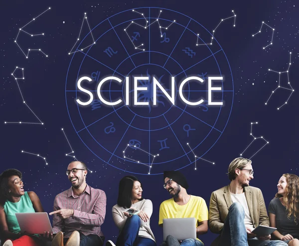 Mångfald människor och vetenskap — Stockfoto