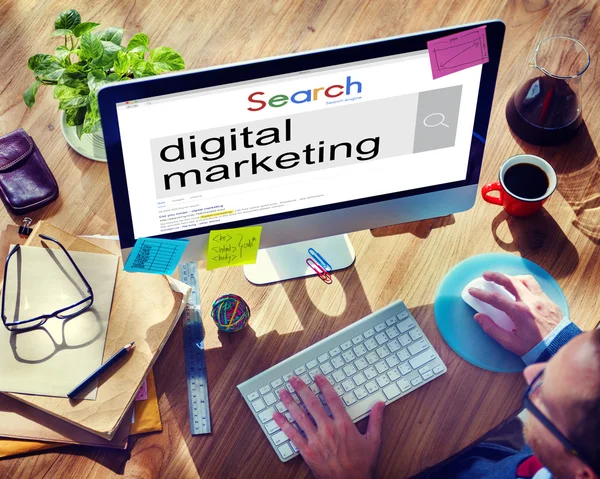 Concetto di marketing digitale — Foto Stock