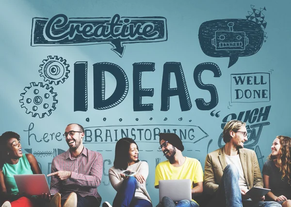 Ideas concept and diversity people — Stock Photo, Image