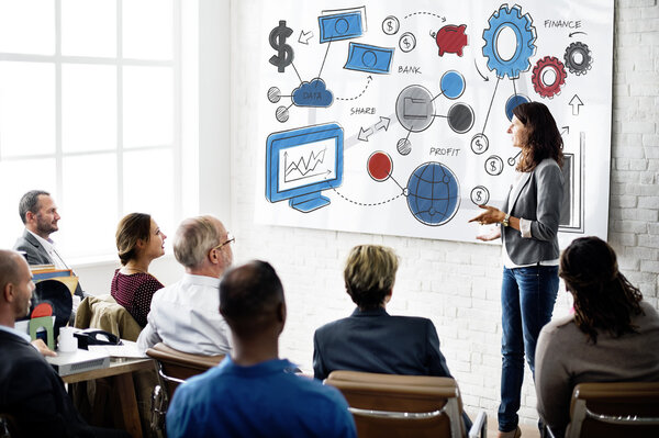 business colleagues working together