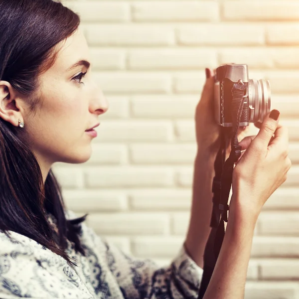 Tourist tjej koncept — Stockfoto